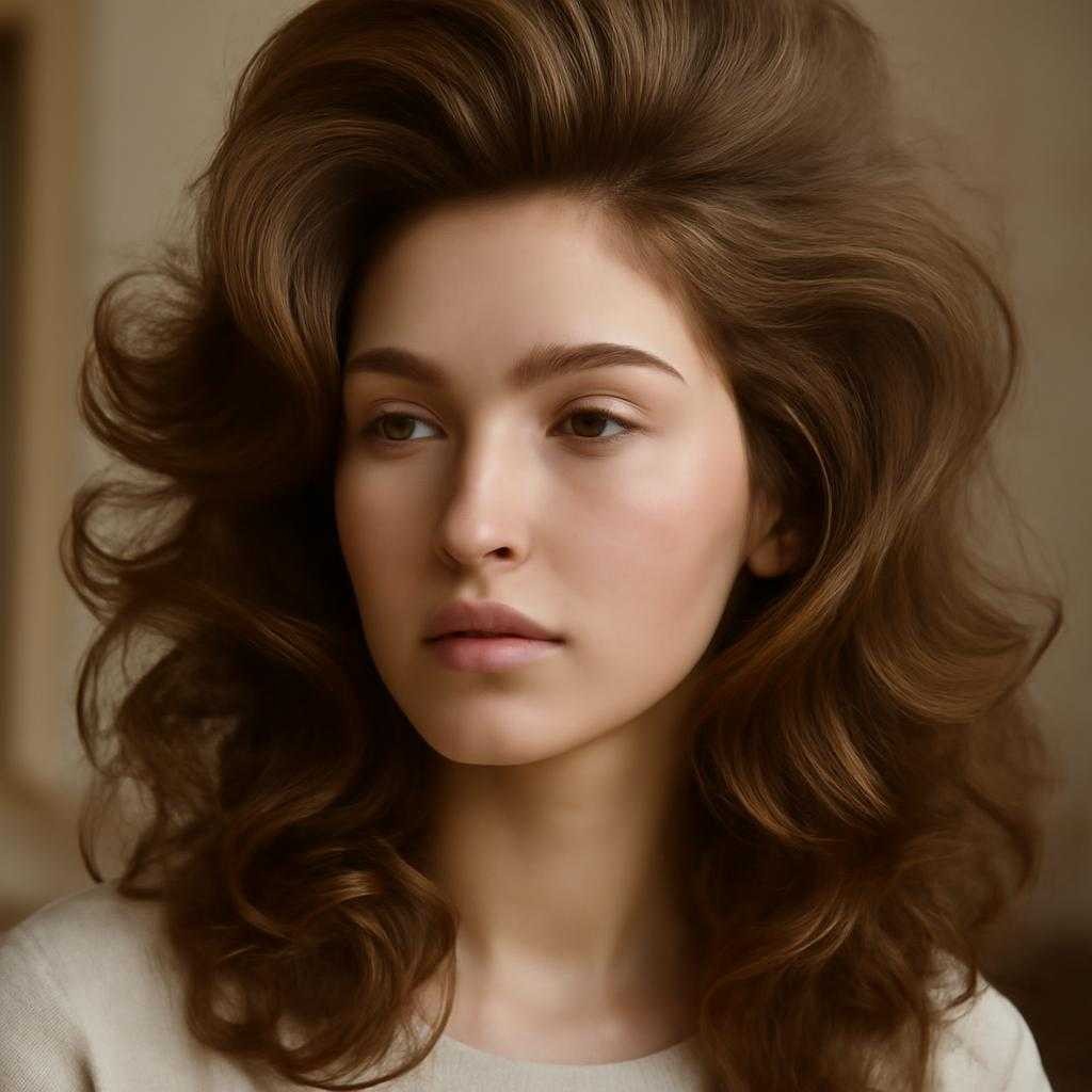 объемная прическа