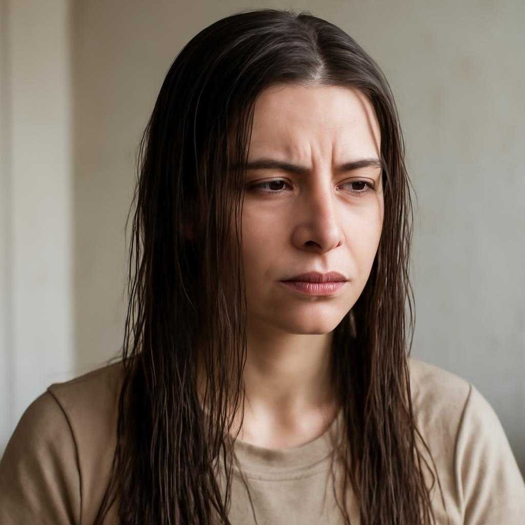 жирные волосы