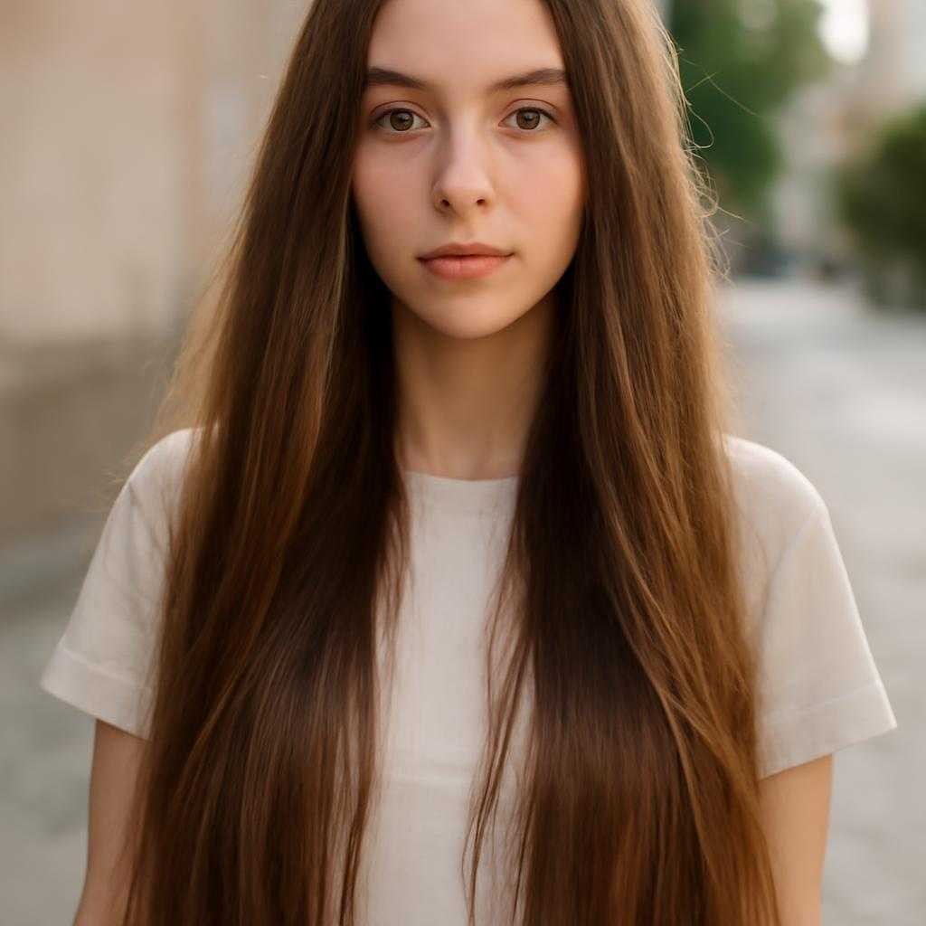 длинные волосы