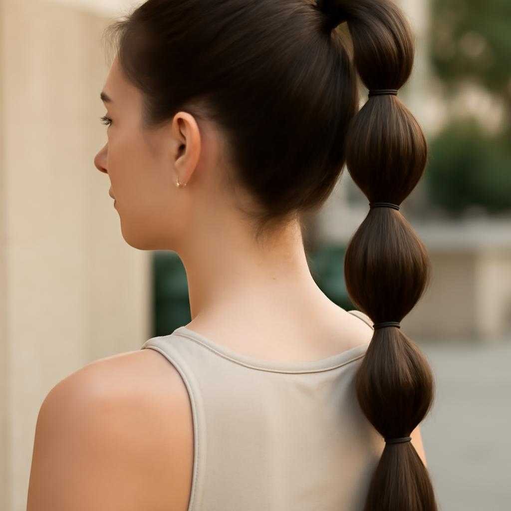 bubble ponytail
