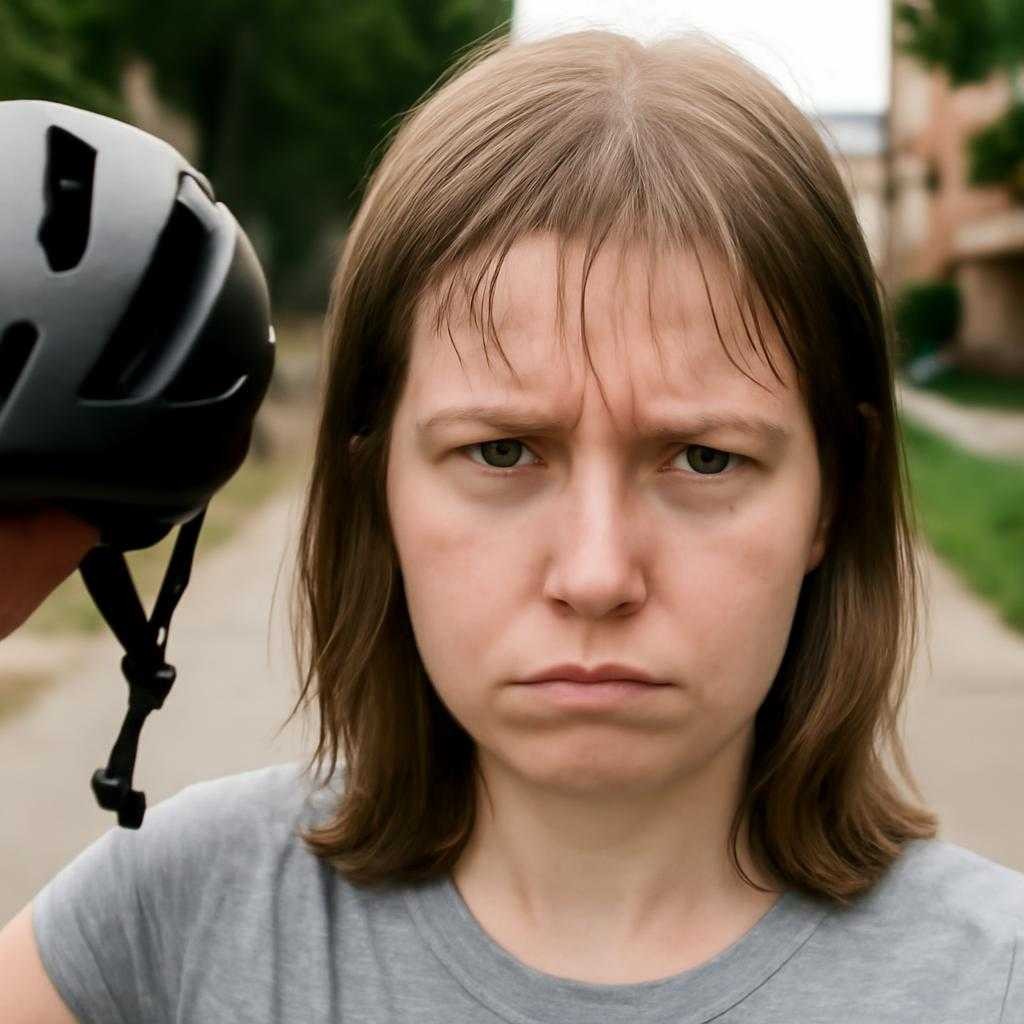 helmet hair